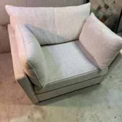 美品！特注 横浜ダニエル 北欧 グレー 1P 1人掛け ソファ Daniel