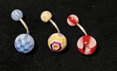 ボディピアス バナナバーベル 3本セットのサムネイル