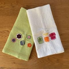 ワッフル織り キッチンクロス 2枚セットのサムネイル