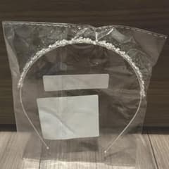 ラインストーン カチューシャ シルバーのサムネイル