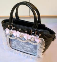 Ank Rouge　確定ファンサのおまじないBAG　痛バ　2way　エナメル　黒 Ank Rouge 確定ファンサのおまじないBAG 痛バ 2way エナメル 黒 - メルカリ