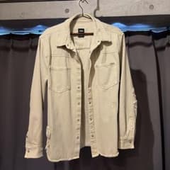 ZARA ダメージ加工 デニムシャツ XLのサムネイル