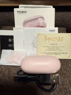 TOZO A1 完全ワイヤレスイヤホン 本体 ピンクのサムネイル