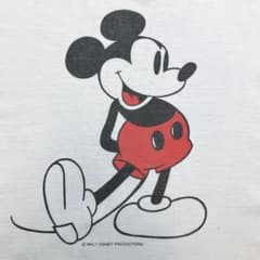 USA製】70s Disney 白足ミッキー リンガーTシャツ キムタク着用 - メルカリ