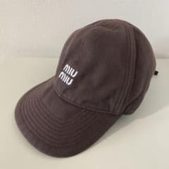 K*様 Miu Miu ベースボールキャップ ブラウン K*様 Miu Miu ベースボールキャップ ブラウン - メルカリ