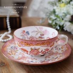 希少フランスアンティーク サルグミンヌ ミントン235 カップ＆ソーサー