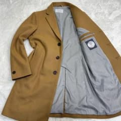 未使用級✨ エディフィス チェスターコート キャメル Sサイズ イタリア