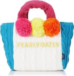 新品 PEARLY GATES PG ケーブルニット カートバッグ ホワイト - メルカリ