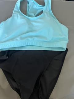 レディース セパレート水着 ビキニ ライトブルー ブラック　中古のサムネイル