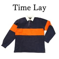 Time Lay タイムレイ 長袖 ラガーシャツ 綿100％ L 春 秋 冬