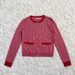 【着用2回】アリスアンドオリビア♡ 背中ステイシー　パイピングニットカーディガン