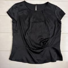 OLD ENGLAND 半袖ブラウス ブラック 36 S 新品未使用タグ付きのサムネイル
