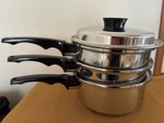 インコア INKOR 片手鍋2・フタ2・蒸し器・キャセロール 6点セット