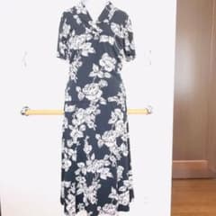 ☆美品☆ローラアシュレイ　ワンピース風　セットアップ　M 黒　レディースのサムネイル