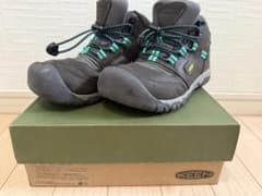 KEEN トレッキングシューズ グレー/ターコイズのサムネイル