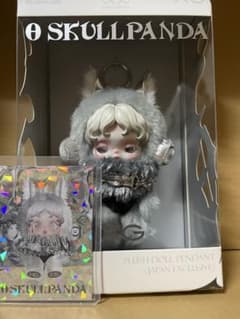 SKULLPANDA XG スカルパンダ ぬいぐるみ ノベルティカード付き - メルカリ