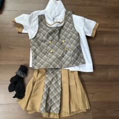 制服スタイル コスプレ衣装 ベージュチェックのサムネイル