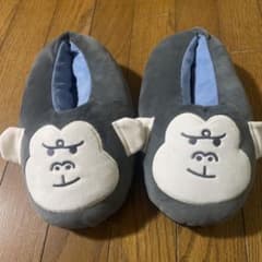 ゴリラ顔デザイン スリッパのサムネイル
