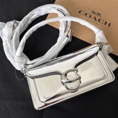 COACH コーチ タビー ショルダー バッグ 20 シルバー CM539 - メルカリ