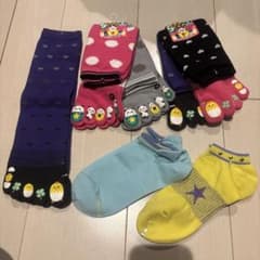 ⑧ women's 5本指ソックス５足セットとアンクルソックス2足セットのサムネイル