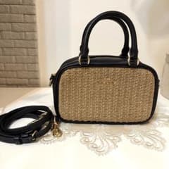未使用品 COACH コーチ 2way ショルダーバッグ ストロー レザー - メルカリ
