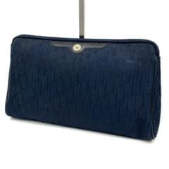 【美品】クリスチャンディオール トロッター クラッチバッグ ネイビー Christian Dior - Christian Dior クリスチャンディオール トロッター