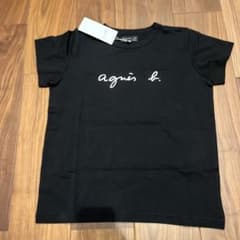 agnes b. ロゴプリント 半袖Tシャツ 黒　サイズ1(S) アニエスベーのサムネイル