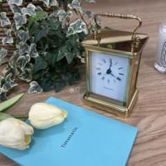 ティファニー 置き時計 テーブルクロック インテリア ホワイトローマン