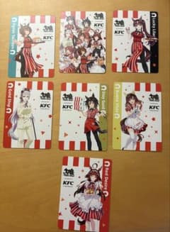 【特価セール】ウマ娘 KFCコラボ カード 7枚セット【KFC】のサムネイル