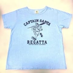 CAPTAIN SANTA Tシャツ 水色 バックプリント 半袖 レディースのサムネイル