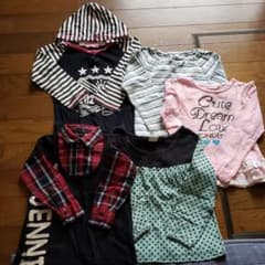 【120cm】女の子　長袖Tシャツ　5枚セットのサムネイル