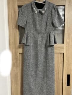 tocco closet ペプラムワンピース グレーのサムネイル