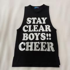 CHEER（チアー）　タンクトップ黒　Sのサムネイル