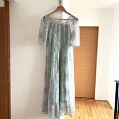 kaene スパンコールアネモネドレス グリーン 結婚式 パーティー 38
