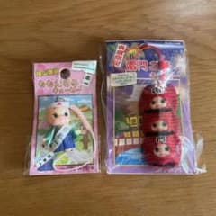 地域限定 キューピー ストラップ 2種セット ももたろう 雷門のサムネイル