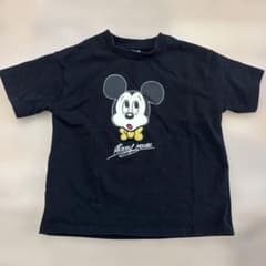 Littc Mitch Key Mouse Short-sleeved T-shirt, black, 90cm