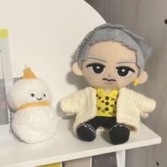 すのチル　ぬい服　ホワイト　カーディガンのサムネイル