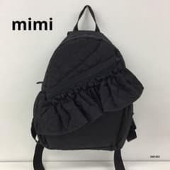 mimi キルティング リュック ブラック フリル - メルカリ