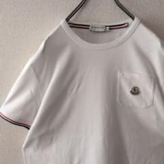 人気デザイン☆モンクレール 刺繍ロゴ リブライン ポケット付 Tシャツ