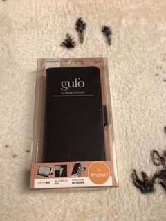 iPhone7対応 手帳型ケース gufo 黒のサムネイル