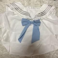 セーラー服 半袖 水色のサムネイル