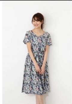 [Aoba様専用]フラワープリントワンピースのサムネイル