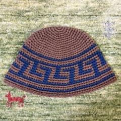 クラッシャーハット　クロシェハット　ハンドメイド　LLサイズのサムネイル