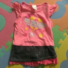デニムスカート風ロンパースのサムネイル