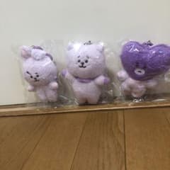 BT21 TATA RJ COOKYパープルマスコットぬいぐるみのサムネイル