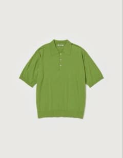 AURALEE ポロシャツ　グリーン　サイズ4 タグ付き　美品のサムネイル
