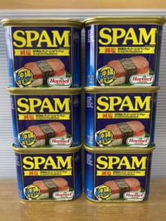 SPAM、減塩、沖縄限定ラベル、6缶のサムネイル