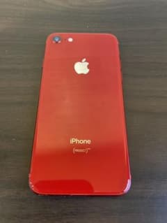 au iphone8 希少レッド　64GB　中古美品　SIMフリー　おまけ付きのサムネイル