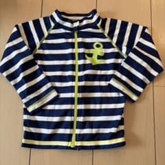 ボーダー柄 ラッシュガード 90cmのサムネイル