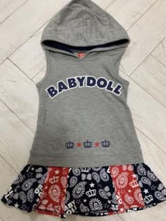ベビードール BABYDOLL パーカーワンピース 100のサムネイル